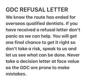 GDC DCP Refusal Letter